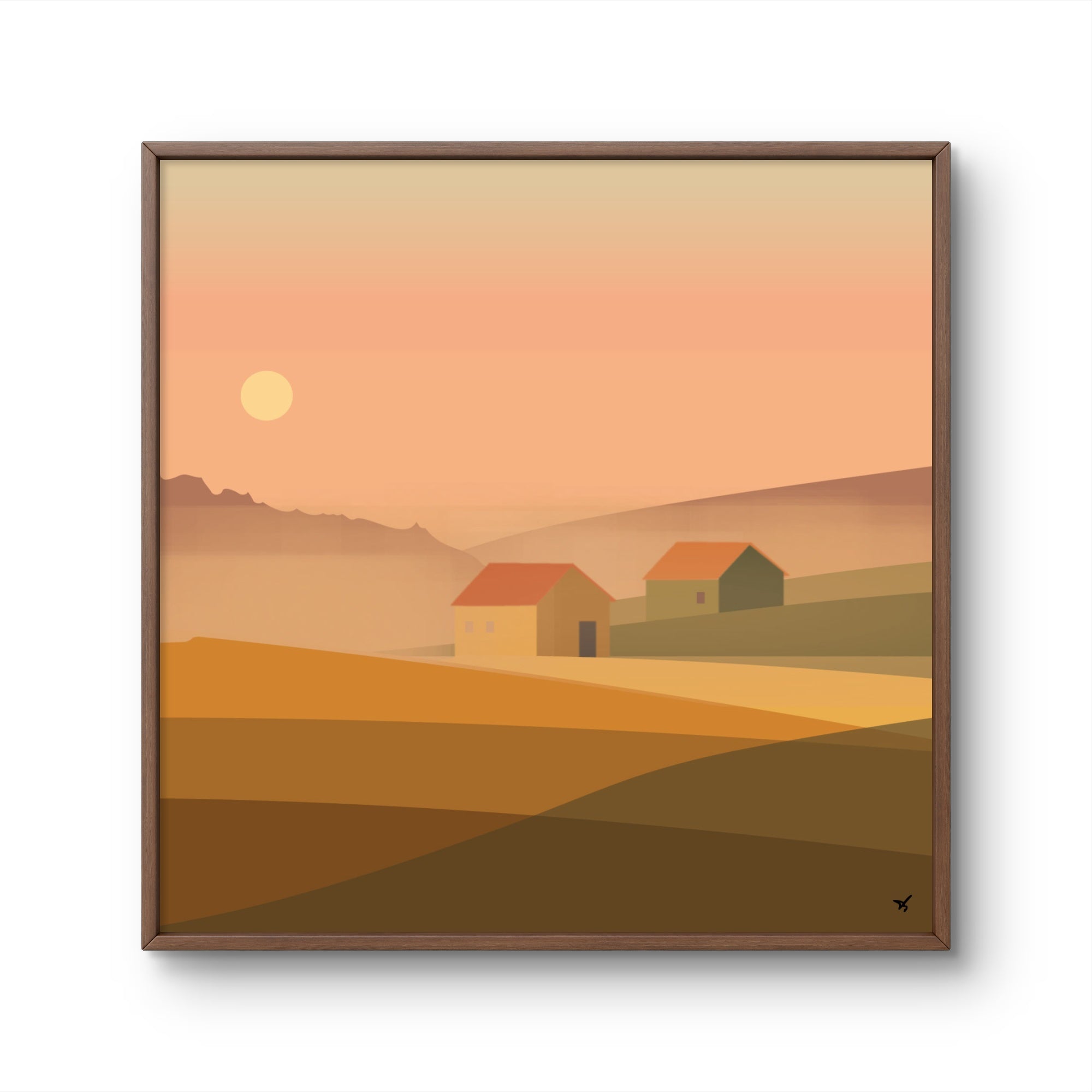 Casas Ao Entardecer
