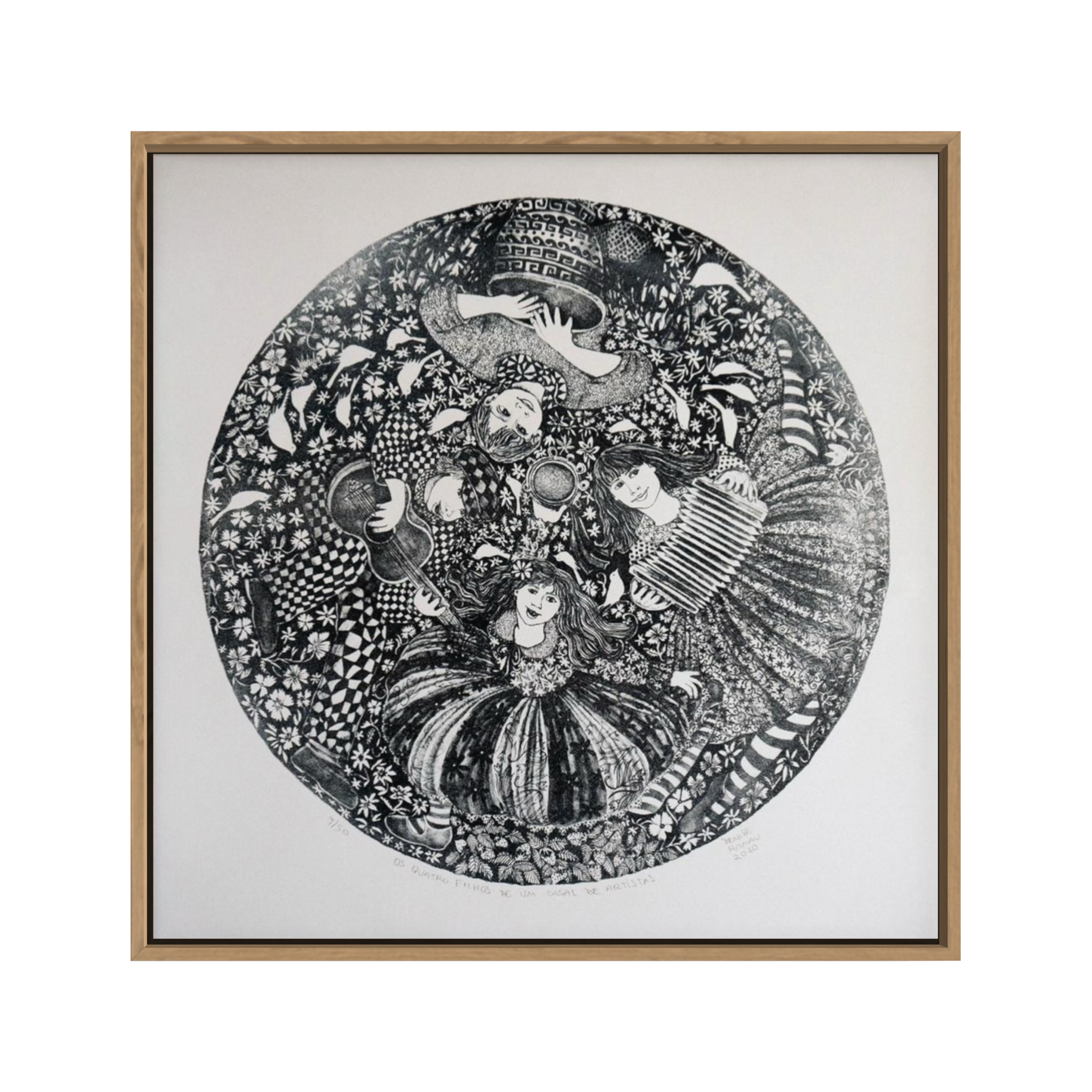 Quatro filhos de um casal de artistas